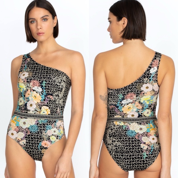 Johnny Was Other - NWT Johnny Was Mila One Shoulder Floral One Piece Swimsuit